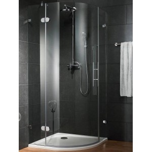 Schulte Runddusche Davita 3-teilig Echtglas Chrom