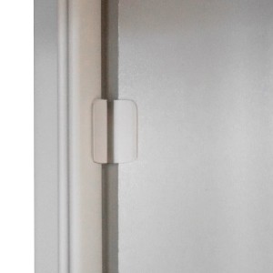 AR Shelving Rückwand Rivet Style M, grauweiß, Detailaufnahme Stecksystem.