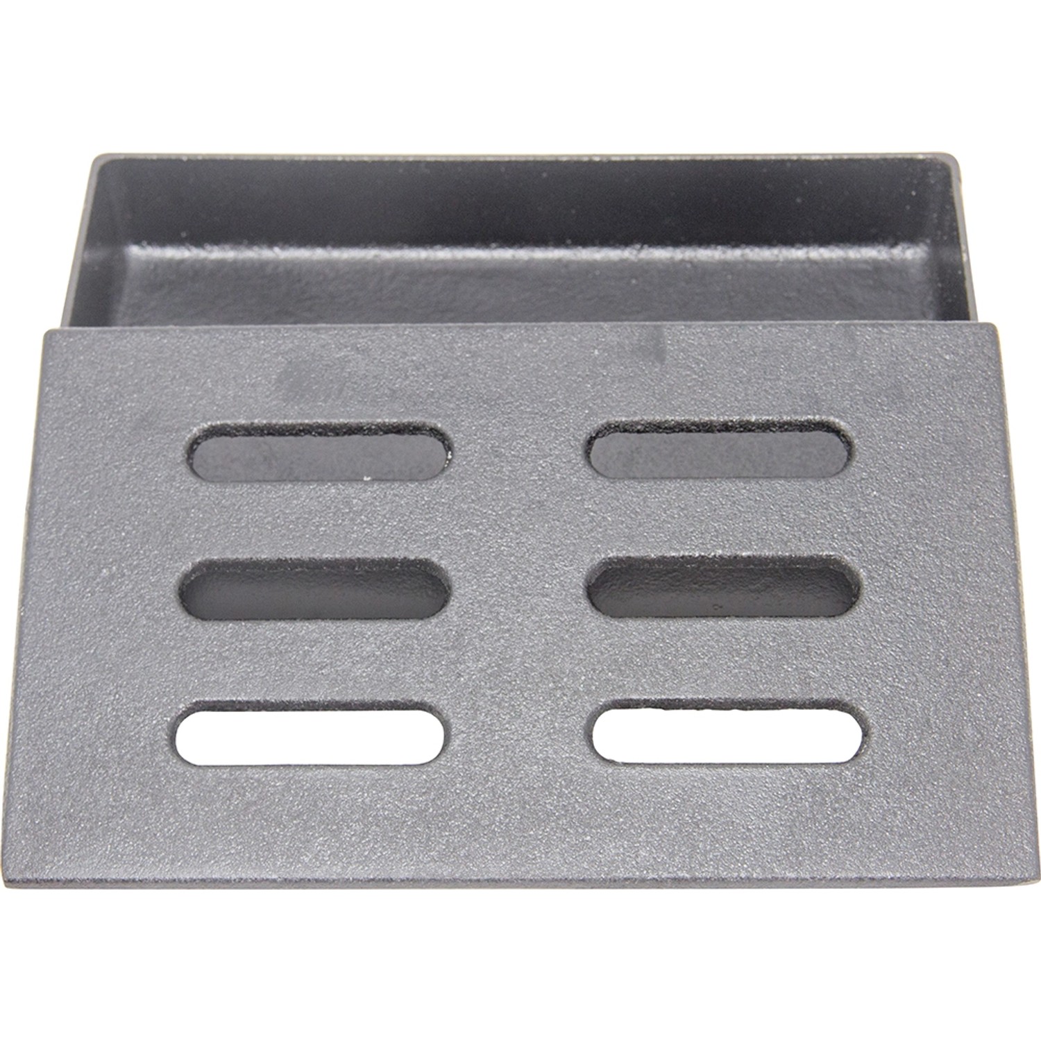 Char-Broil Räucherbox aus Gusseisen für Grillaromen.