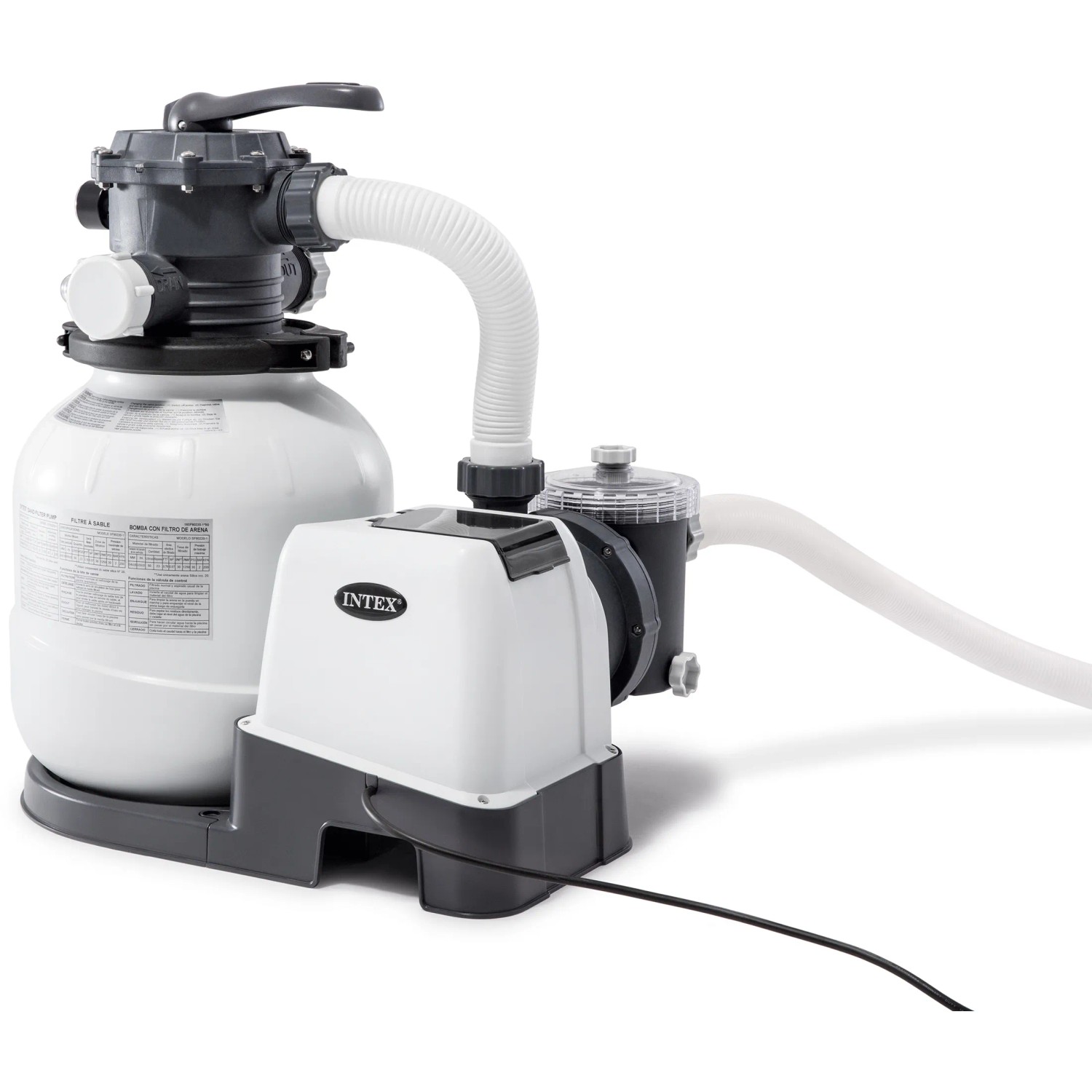 Intex Sandfilteranlage für Frame Pool Sets, zur Reinigung von Pools.