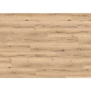 Living by Haro Laminat XL, 8mm, Eiche Italica Creme. Laminatboden in heller Holzoptik mit Maserung.