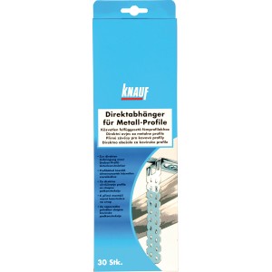 Knauf Direktabhänger für CD-Profile, 125mm, zur Befestigung von Gipskartonplatten.