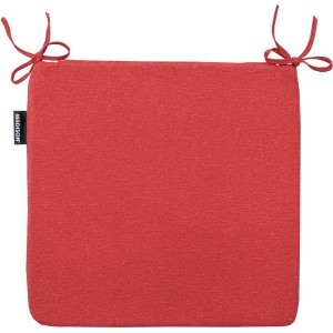 Madison Sitzkissen Panama, 40x40 cm, Ziegelrot, mit Bindebändern für Gartenstühle.