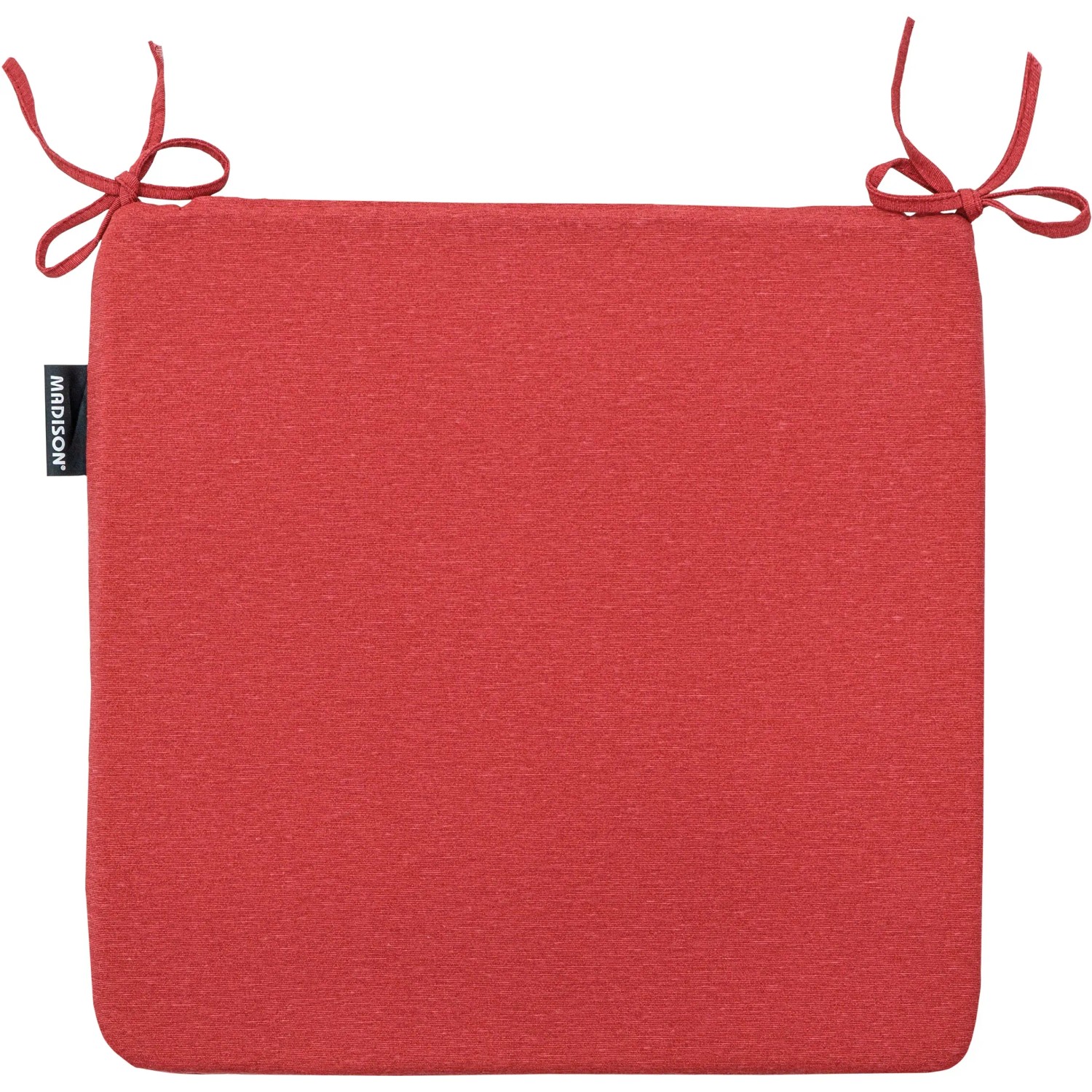 Wellsin Outdoor-Stuhlkissen 4er-Set – Wasserdicht, Mit Gurten, 48x41 Cm, Ziegelrot