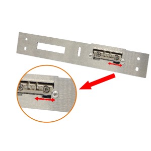Splendoor Tagesfalle für Thermospace Prime Haustür DIN Rechts, Detailansicht mit Pfeilen zur Funktion.