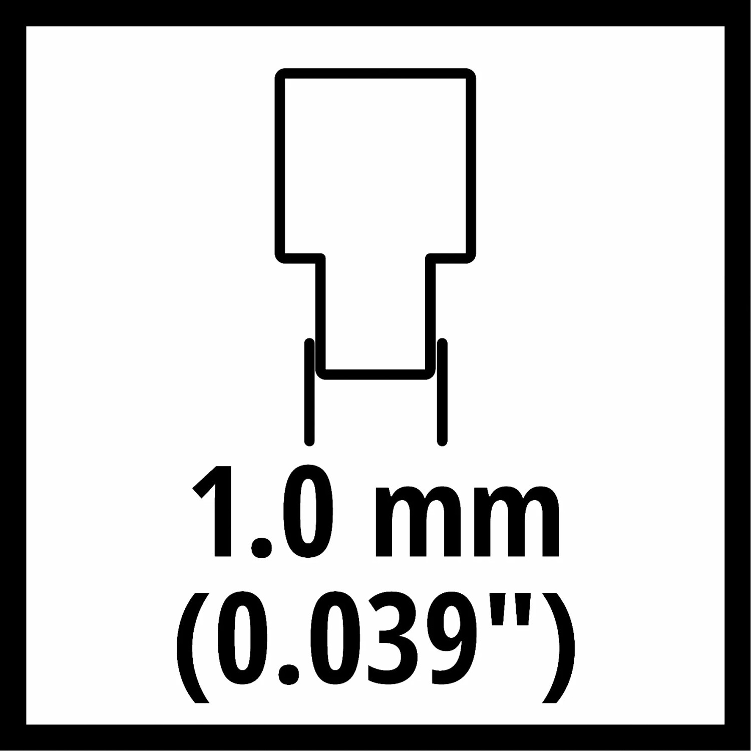 Symbolbild: Treibgliederstärke 1 mm der Einhell Kettensäge-Ersatzkette