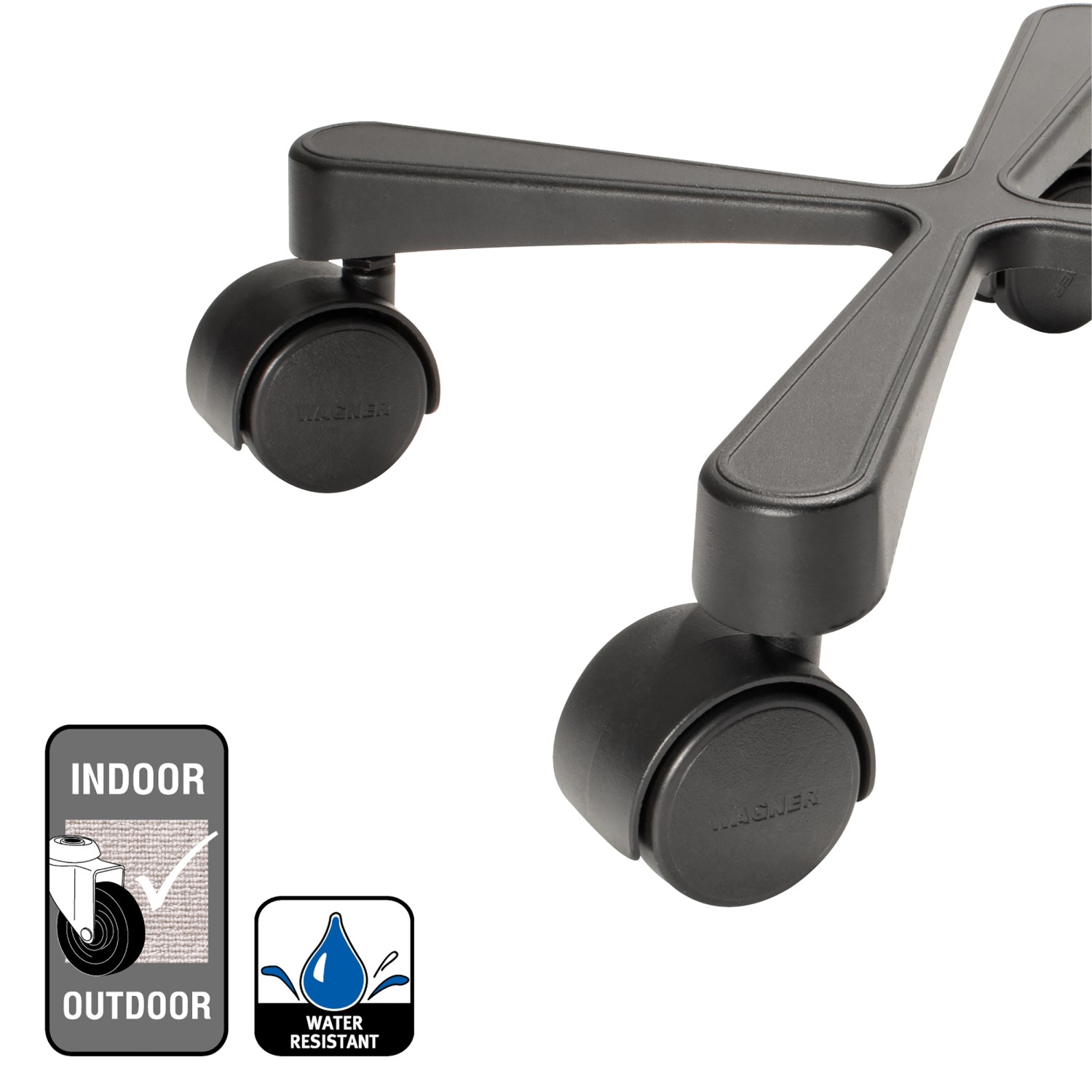 Wagner design Pflanzenroller GH 0916 Ø 30 cm x 8 cm Schwarz_3