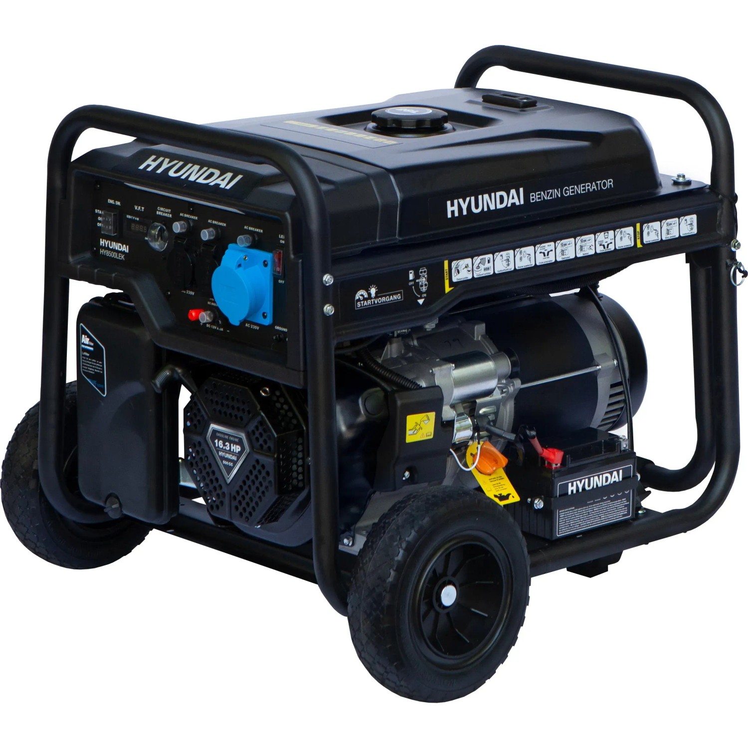 Obi Generator Hyundai Stromerzeuger/Benzin-Generator HY8500LEK 8,5 kW/16,3 PS kaufen ...