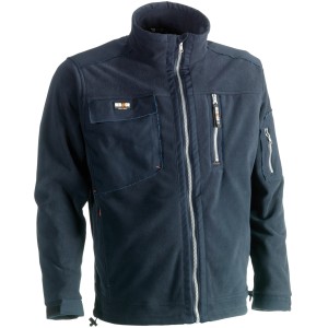 Marineblaue Herock Fleecejacke Zeus, Größe XXXL, ideal für Arbeitskleidung mit vielen Taschen.