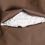 Detailaufnahme: Brauner Sitting Point Sitzsack Brava mit EPS-Perlen Füllung.