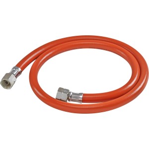 Jamestown Gasschlauch, 90 cm, orange, mit silbernen Anschlüssen für Gasgrills.