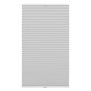 Graues Gardinia Plissee Concept Thermo, 100x130 cm, blickdicht und energiesparend.