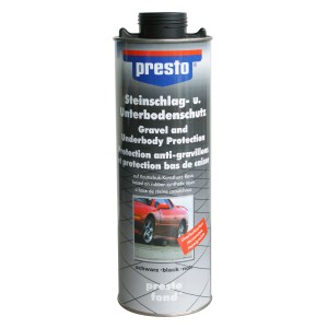 Presto Steinschlag-Unterbodenschutz, schwarz, 1 l Dose für Autoreparatur und Wartung.