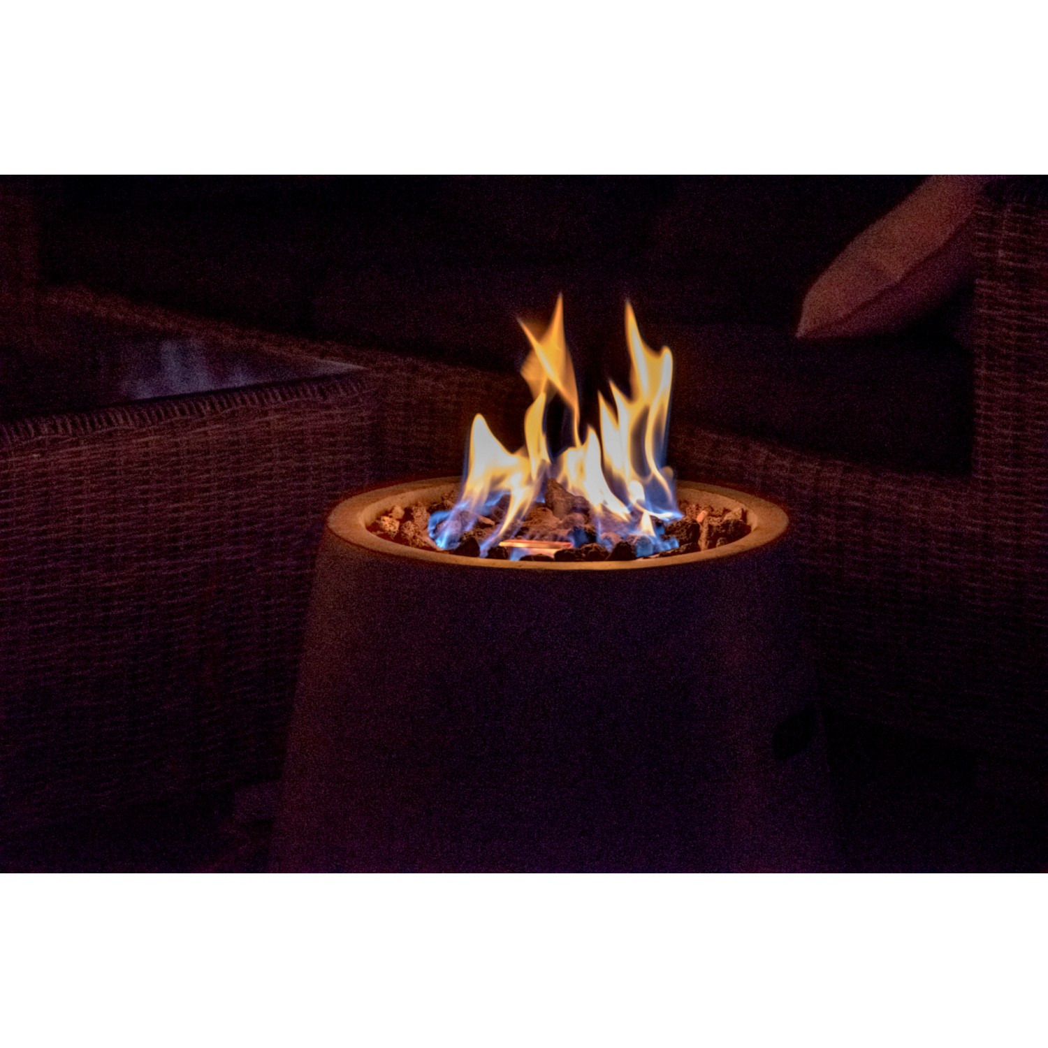 Dobar OutdoorFeuerschale mit Gasflamme Stellar Ø 50 cm Grau kaufen bei OBI