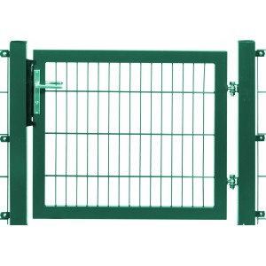 Einzeltor Premium verzinkt Füllung Doppelstab 200x50 mm Torhöhe 120 cm grün