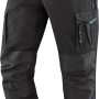 Terrax Workwear Arbeitshose in Schwarz-Azur, Größe 46, mit praktischen Taschen.