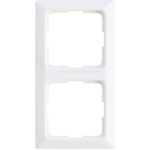 Legrand Abdeckrahmen 2-fach, Creo Ultraweiß, für Schalter und Steckdosen.