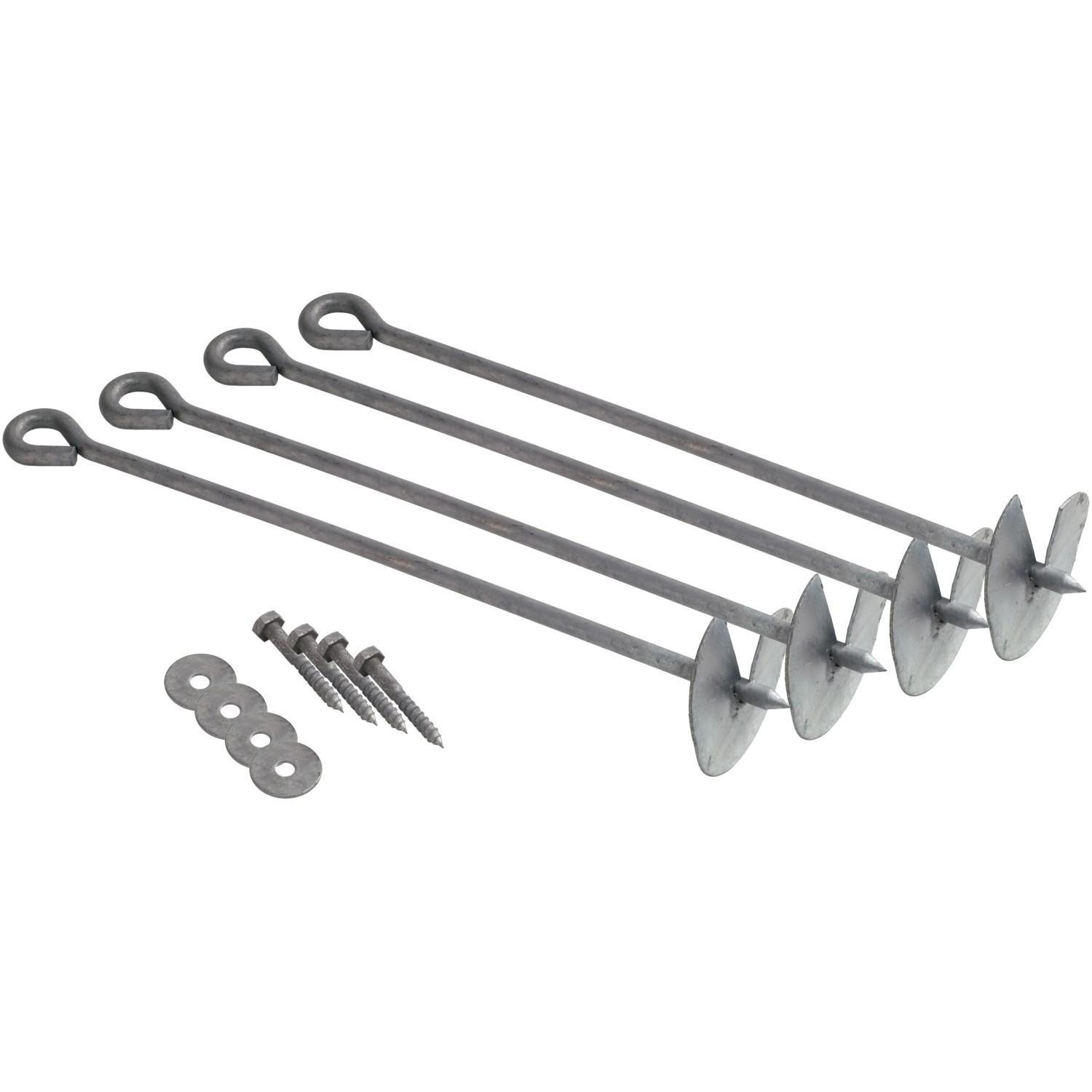 Bodenanker-Set für AXI Nestschaukel, 4 Stück, zur sicheren Befestigung im Garten.