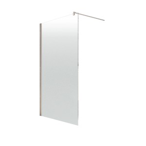 Schulte Duschwand Walk In Alexa Style 2.0 mit Bodennebel, Alunatur, 200x120 cm.