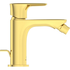 Ideal Standard Bidetarmatur Connect Air in gebürstetem Gold für moderne Bäder.