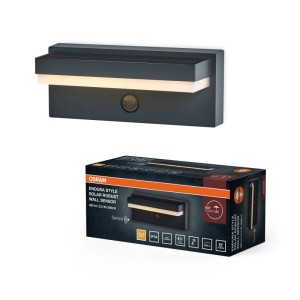 Osram-Solar-Wandleuchte ENDURA Style Sol Robust Dunkelgrau 2,5 W