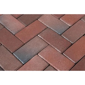 Pflasterklinker Wismar Rot-Blau-Bunt 10 x 20 x 5,2 cm