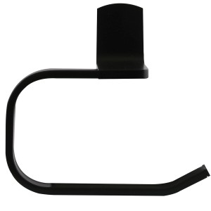 Spirella Taku Toilettenpapierhalter, 17x7x15cm, Schwarz Matt, zur Wandmontage.