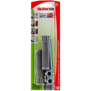 Fischer Injektions-Zubehör Set FIS M12 K mit Ankerhülsen, Gewindestangen, Muttern und Scheiben.