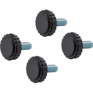 Fußkappen für Balkonmöbel Kelvington, 15 mm x Ø 20 mm, 6er-Set aus Kunststoff.