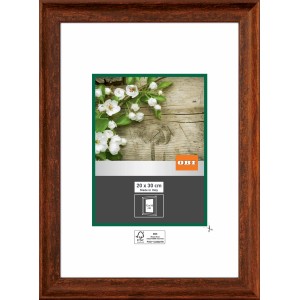 Rustikaler, brauner OBI Holz-Bilderrahmen 20x30 cm mit Antik-Finish, FSC®-zertifiziert.