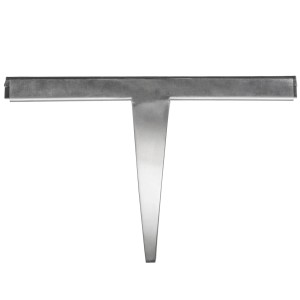 Wenko Badezimmerwischer Bosa 24,5 cm x 15,5 cm x 3 cm Silber Matt