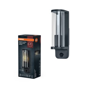 OSRAM Wandleuchte ENDURA Cla Tubular Dunkelgrau Aluminium E27