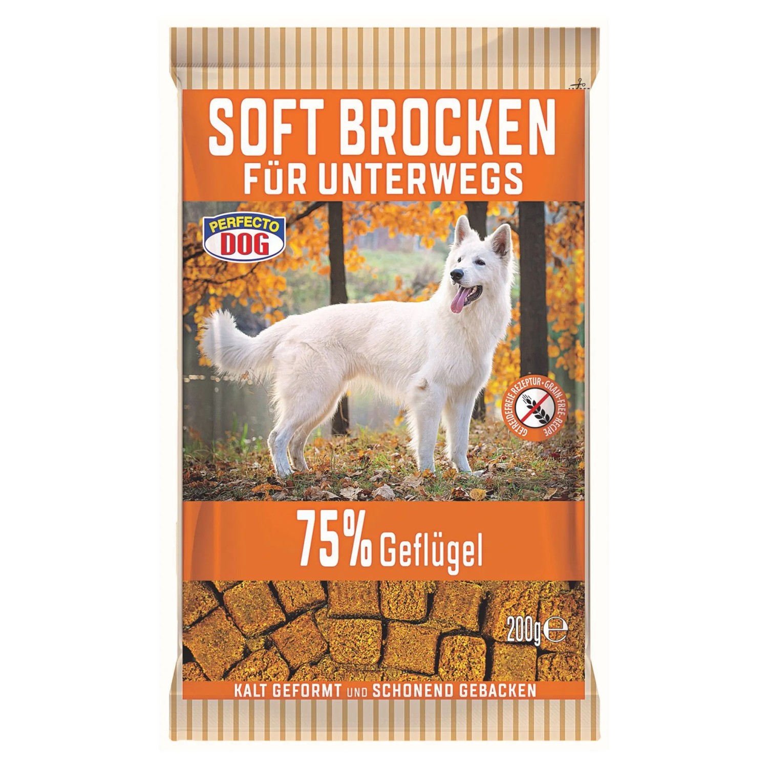 Perfecto Dog Hunde-Belohnungssnacks Soft Brocken fr Unterwegs Geflgel 200  g kaufen bei OBI