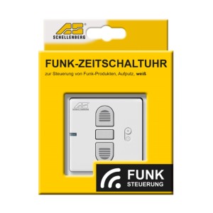 Schellenberg Funk-Zeitschaltuhr 1-Kanal in OVP, zur Steuerung von Rollladen und mehr per Funk.