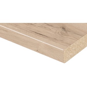Detailaufnahme: Kaindl Arbeitsplatte Eiche Sanremo Sand, 60 cm breit, Holzdekor