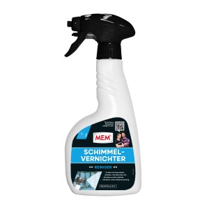 MEM Schimmel-Vernichter 500ml Sprühflasche zur Beseitigung von Schimmelpilz und Stockflecken.