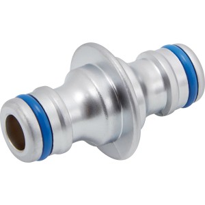 LUX Kupplung 12,5 mm aus Metall für Gartenschläuche, zur Schlauchverlängerung.