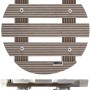 Wagner WPC Pflanzenroller, Ø 29 cm, Taupe, mit Rollen für den einfachen Transport von Pflanzen.