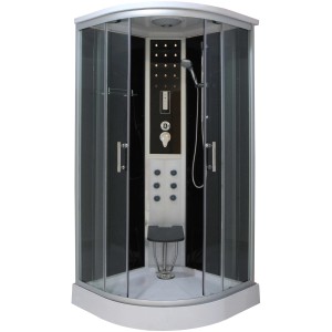 Sanotechnik Komplettduschkabine Dream mit Kopf-, Handbrause, Massagedüsen und Radio.