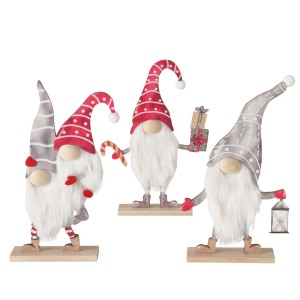 Boltze Deko-Figur Snorre 3-fach Sortiert Mehrfarbig