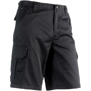 Schwarze Herock Bermuda Tyrus Arbeitsshorts Größe 50 mit Seitentaschen.