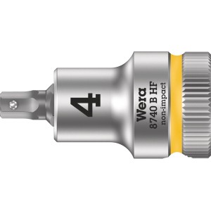 Wera Zyklop Bitnuss 8740 B HF mit 9 mm (3/8")-Antrieb für Innensechskants 4 mm