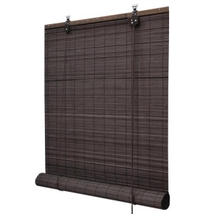 Braunes Bambusrollo Sol Royal SolDecor B86, 110x160cm, für Fenster und Türen.