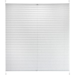 Hellgraues Tageslicht-Spannplissee Valeria 120x130 cm für Fenster, dekorativer Sichtschutz.