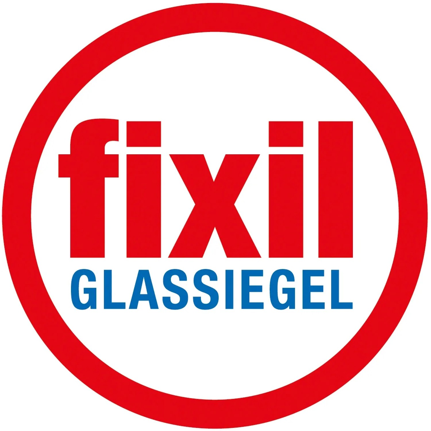 Fixil Glassiegel Logo für Schulte Duschtür MasterClass mit Beschichtung