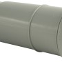 Marley HT-Langmuffe DN 110, graues Kunststoff-Rohrverbindungsstück für HT-Rohre.