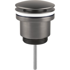 baliv Push Ventil PV-3470 Gun Metal für Waschtisch, Auslaufventil mit Push-System.