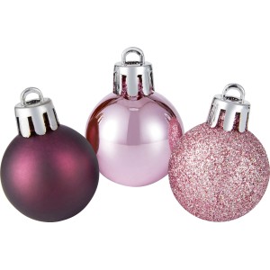 Baumschmuck-Set 9-teilig Pink und Lila