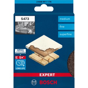 Bosch Expert Flex Schleifschwamm, 3er-Set: Flexibles Schleifmittel für Holz und mehr.