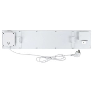 E2 Elektro Anti-Schimmel-Heizung Basismodul Sicco, 60W, weiße Rückansicht mit Kabel und Stecker.